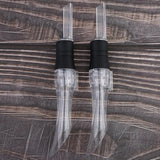 Max 2Pcs Acrylic Wine Liquor  Pourers Decanter with Food-grade Silicone Stoppers