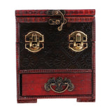 Max Retro Metal Lock Jewelry Treasure Chest Jewelry Storage box 14x12cm