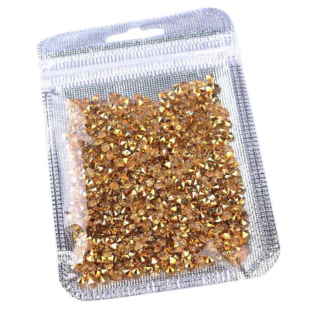 Max 5000 Pieces Crystal Diamonds Wedding Table Decorations DIY Craft Golden