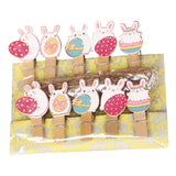 Maxbell 10x Easter Rabbit Photo Clips Ornaments for Photography Party Home Decor style A