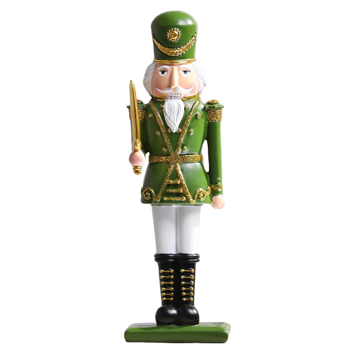 Maxbell 12inch Christmas Nutcracker Ornament Doll for Home Decor New Year Gift Green