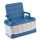 Maxbell Car Trunk Organizer Portable Car Boot Storage Organiser for Cars SUV Cooking Blue White