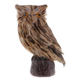 Max Simulation Lovely Animal Owl Model Photograph Props Kids Toys Brown