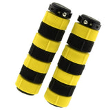 Maxbell Anti slip MTB Bicycle Bike Handlebar Grips Silicone Gel Cover Yellow + Black