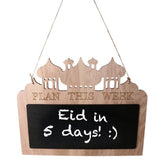 Max Eid Ramadan Wooden Hanging Blackboard Chalkboard Prayer Decoration Gifts