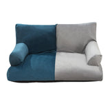 Maxbell Dog Sofa Bed Four Seasons Universal Fashion Nest Soft Pet Sofa Bed for Puppy Cyan Gray