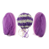Max Wedding Flowers Balls with Tulle Wedding Venue Hanging Decor Purple White