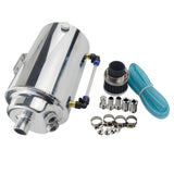 Max Universal 200ml Aluminum Oil Catch Can Reservoir Tank with Breather Filter