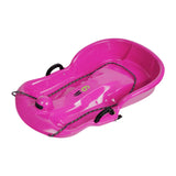 Maxbell Winter Snow Sled Toboggan Sledding Sleigh Holiday Skiing Kids Outdoor Sledge Rose Red