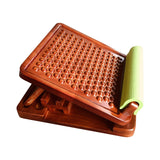 Maxbell Professional Solid Wood Slant Board Adjustable Calf Stretcher Anti Slip 10 Levels Dot