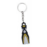 Maxbell Novelty Mini Dive Fins Flippers Key Chain Holder Key Ring Keychain Yellow