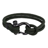 Maxbell Couples Rope Bracelet Bangle Fashion Waterproof for Camping Outdoor Green