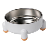 Maxbell Cat Bowl Drinking Eating Feeding Bowl Pet food Feeder for Small Dogs White