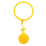 Max Skip Ball Outdoor Exercise Fitness Toy Ankle Ring Swing Ball for Kids yellow