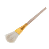 Maxbell Wooden Brush Soft Hair Sweep Mop Gold Leaf Foil Sweeping Art Crafts Sweeper D 20.5x3cm