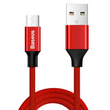 Maxbell BASEUS Micro USB Charger Charging Lead Data Sync 2A Cable 1M 1.5M 1.5m red