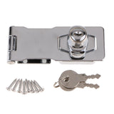 Max Maxb Zinc Alloy Door Entry Lock Security Bolt Anti-theft Lock Buckle 4‘’