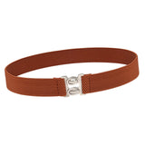 Maxbell Women Elastic Waist Belt Casual Waistband for Festivals Birthday Gift Street Brown