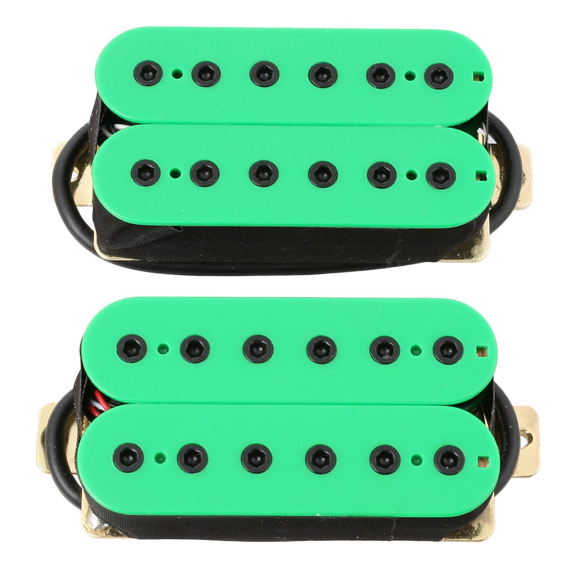 Maxbell 2Pcs Guitar Pickup Double Coil 4P Prewired for Electric Guitar Instrument Green