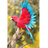 Max Artificial Bird Feather Realistic Home Garden Decor Ornament Parrot 3