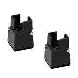 Maxbell Adjustable Chair Couch Furniture Risers with Screw Clamp Easily Install Black