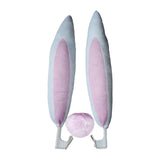 Maxbell Car Decoration Accessory Bunny Ears Set Nose Easy Installation Portable