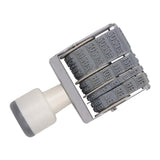 Maxbell 8 digits Roller Stamp Fittings Business Stamp for DIY Craft Card Making