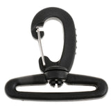 Maxbell Nylon Swivel Snap Hook Clip Backpack Webbing Buckle Black 50MM