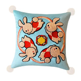 Maxbell Chinese New Year Rabbit Pillow Cover for Spring Festival Decoration Style F