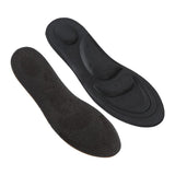 Maxbell 4D Soft Sponge Pain Relief Men's Foot Massage Arch Insoles Shoe Insert Black