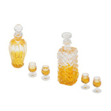 Maxbell Dollhouse Miniature 1:12 Whiskey Wine Bottles and Cups Pub Bar Drink Toys