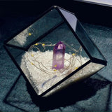 Max Natural Rock Mineral Collection Geology Earth Science Kit Ornament Purple