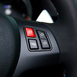 Maxbell Steering Wheel M Mode Switch Button Cover for BMW E92  Red