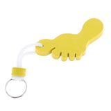 Maxbell Foot Shaped Foam Safety Floating Keyring for Boating Yachting Sailing Yellow