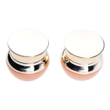 Max Maxb 2pcs Empty Glass Makeup Pot Container Face Cream Jars Bottle Case for Travel 25g