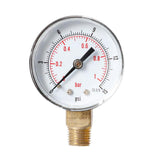 Max Radial Pressure Gauge for Oil Air Water TS-Y504-15psi 1/4BSPT