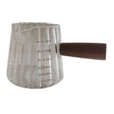 Maxbell Measuring Milk Glass Cup Espresso Accessories 180ml/16oz for Bar Office Home Transparent