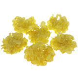 Maxbell Artificial Silk Hydrangea Flower Heads DIY Bouquet Wedding Decor Yellow