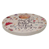 Max 1 Pc Tatami Sponge Seat Pad Cartoon Polyester Round Circle Cushion Space