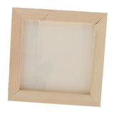 Max White Blank Artist Wooden Board Frame Oil Acrylic Painting DIY 0.7x15x15cm