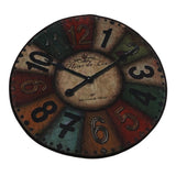Max Thicken Tapete Vintage Wall Clock Printed Carpet Wall Clock E Style 120cm