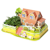 Max 3D House Jigsaw Puzzle Model Building Kits for Kids Educational Toy Gift Z04