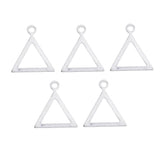 Max 5 Pieces Sterling Silver Earring Findings Drop Charm Pendant  12x10mm hollow