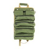 Maxbell Roll up Tool Bag Organizer Storage Pouch Large Capacity for Hobbyists Sturdy Green
