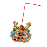 Maxbell Chinese New Year Lantern DIY Material Set Cute Traditional for Boys Children Green