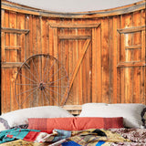 Maxbell 3D Waterproof Tapestry -Product Series Wheel Door Pattern Decor 150x130cm