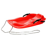 Maxbell Maxbell Snowboard Toboggan Rope Handles Brakes Snow Sledge Master for Winter Outdoor Red