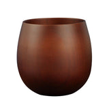 Max Wooden Milk Mug Drinking Juice Cup Coffee Tea Water Wood Bottle Dark Brown