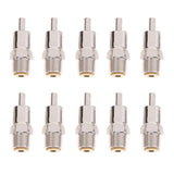 Maxbell 10 Pcs Metal Automatic Pig Nipple Water Drinker Feeder Waterer round type