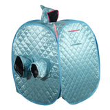 Maxbell Single Personal Sauna Room Tent SPA Sauna Room Tent Folding Full Body Blue